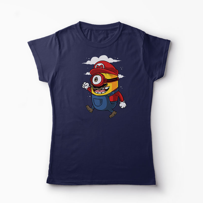 Tricou Minion Super Mario Bros - Femei-Bleumarin