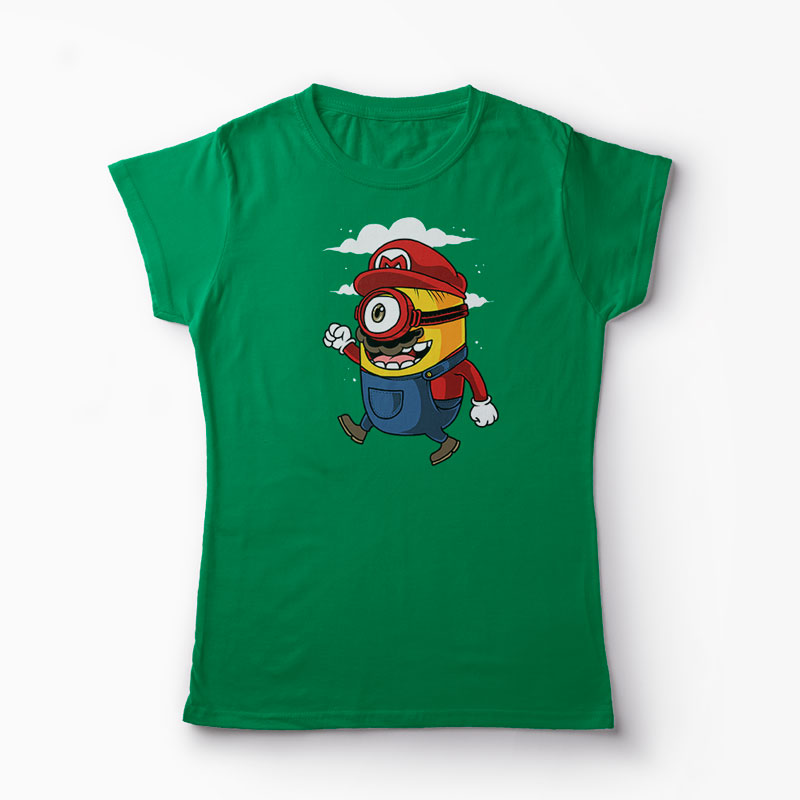 Tricou Minion Super Mario Bros - Femei-Verde