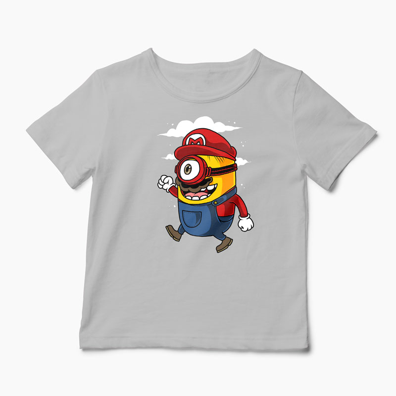 Tricou Minion Super Mario Bros - Copii-Gri