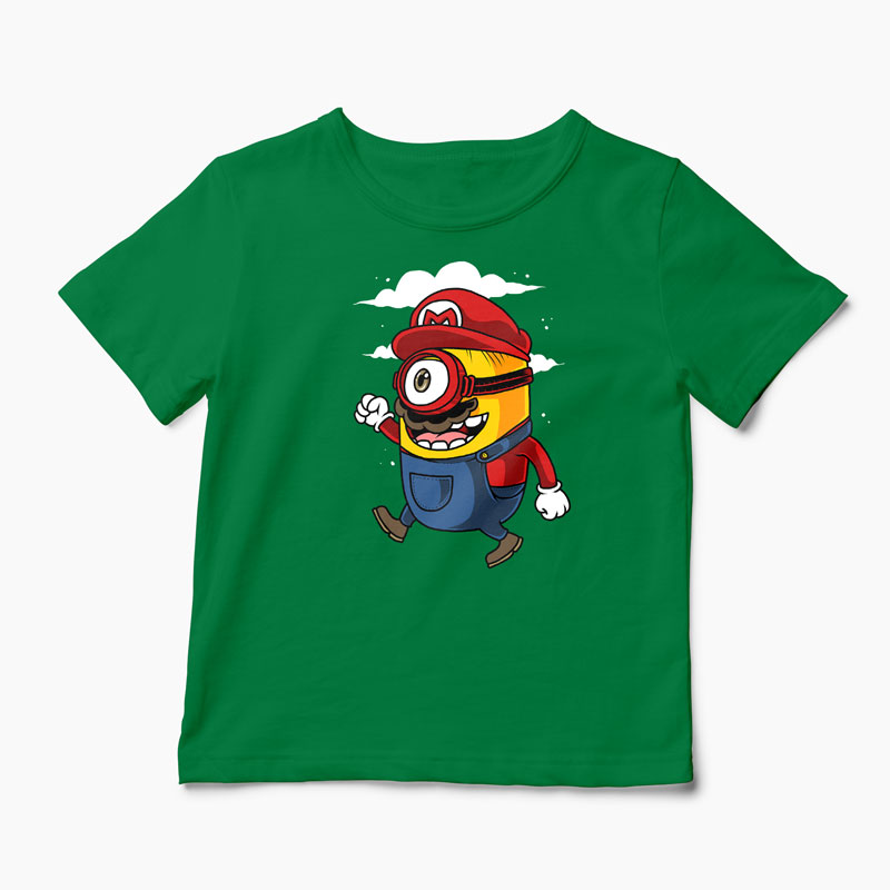Tricou Minion Super Mario Bros - Copii-Verde
