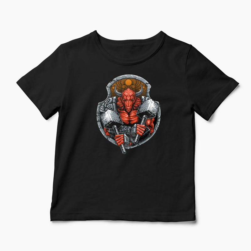 Tricou Minotaur - Copii-Negru