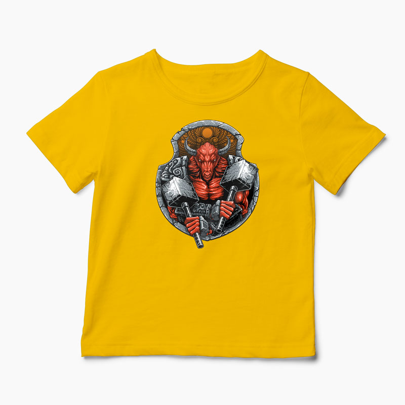 Tricou Minotaur - Copii-Galben