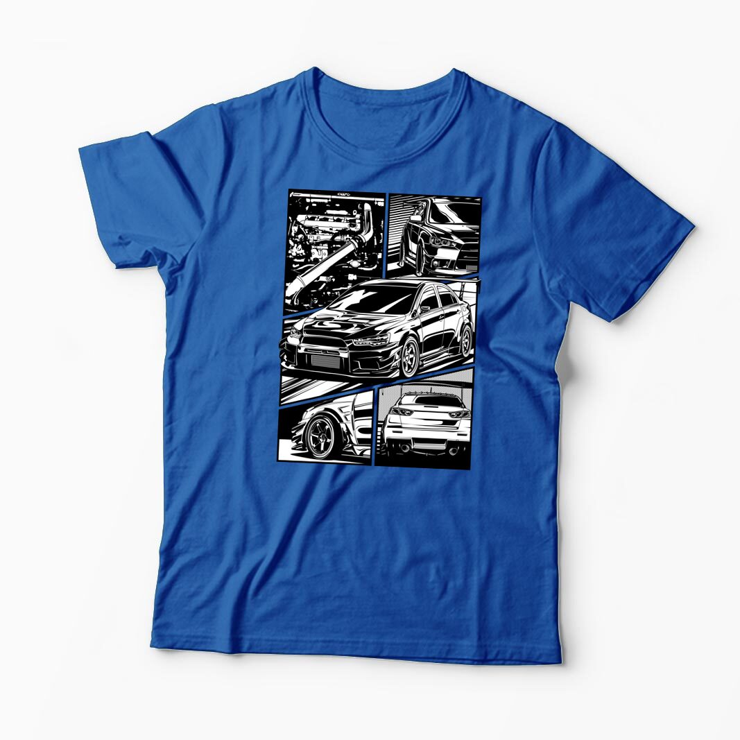Tricou Mitsubishi Lancer Evo X - Bărbați-Albastru Regal
