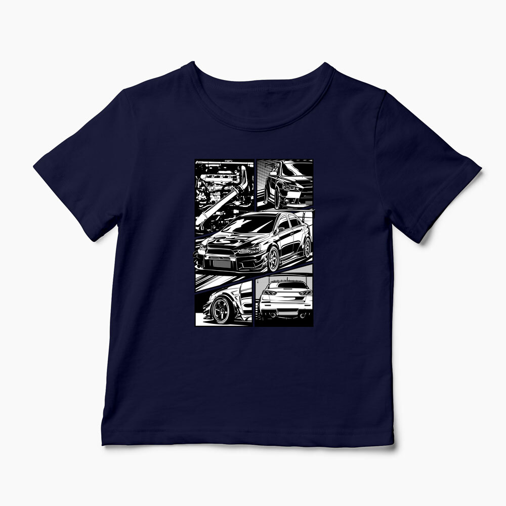 Tricou Mitsubishi Lancer Evo X - Copii-Bleumarin