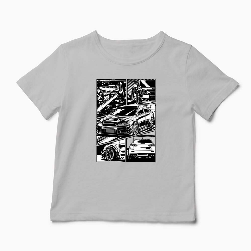 Tricou Mitsubishi Lancer Evo X - Copii-Gri