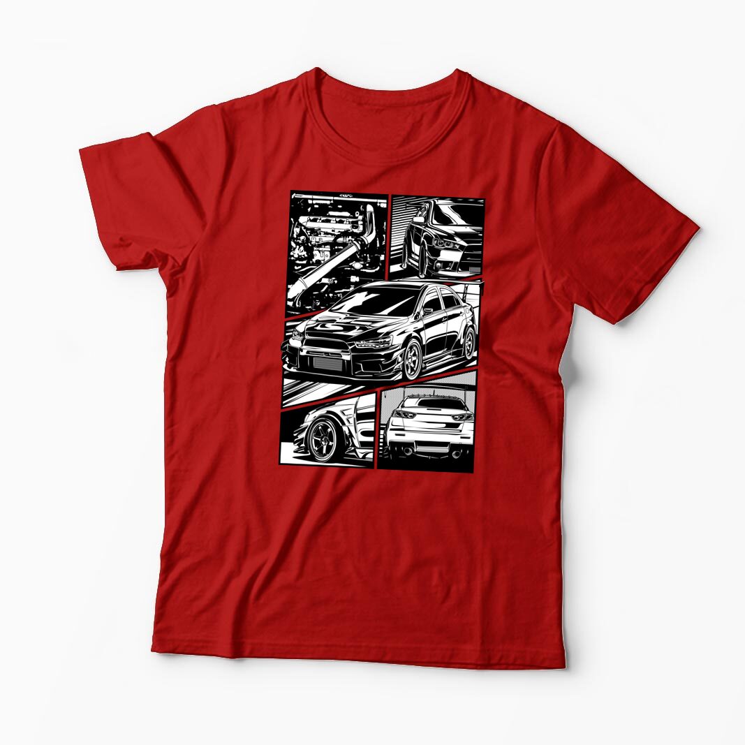 Tricou Mitsubishi Lancer Evo X - Bărbați-Roșu
