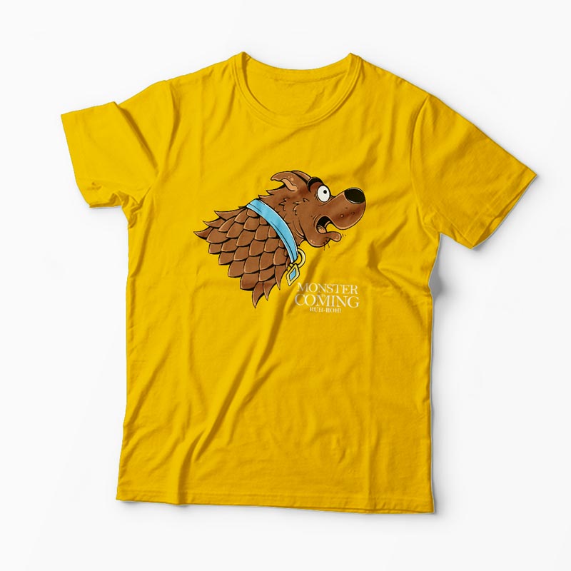 Tricou Monster Is Coming - Bărbați-Galben