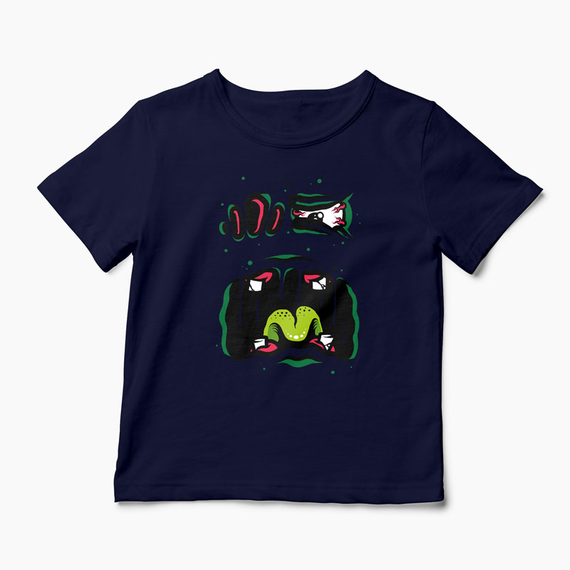 Tricou Monstru - Copii-Bleumarin