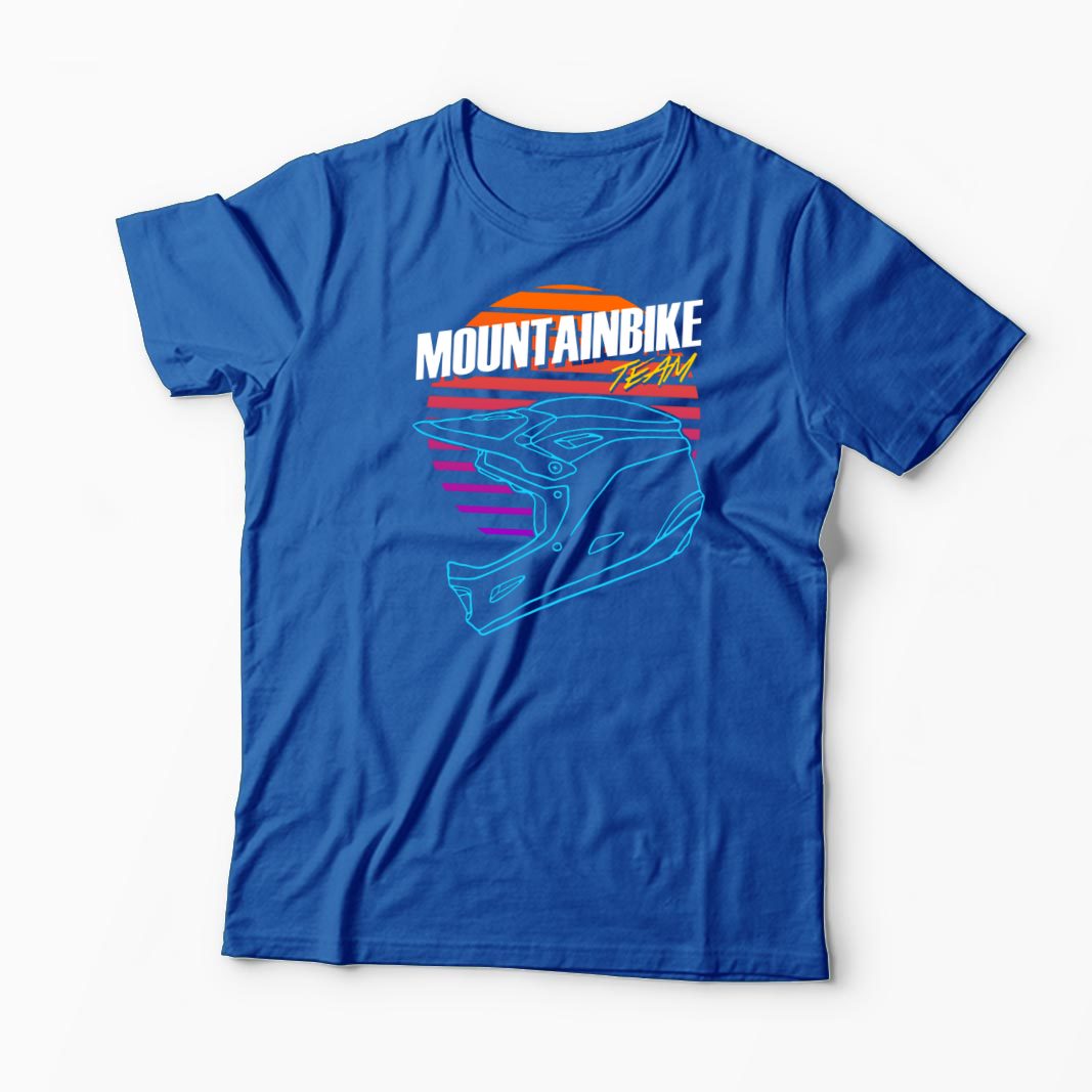 Tricou Mountain Bike Downhill - Bărbați-Albastru Regal
