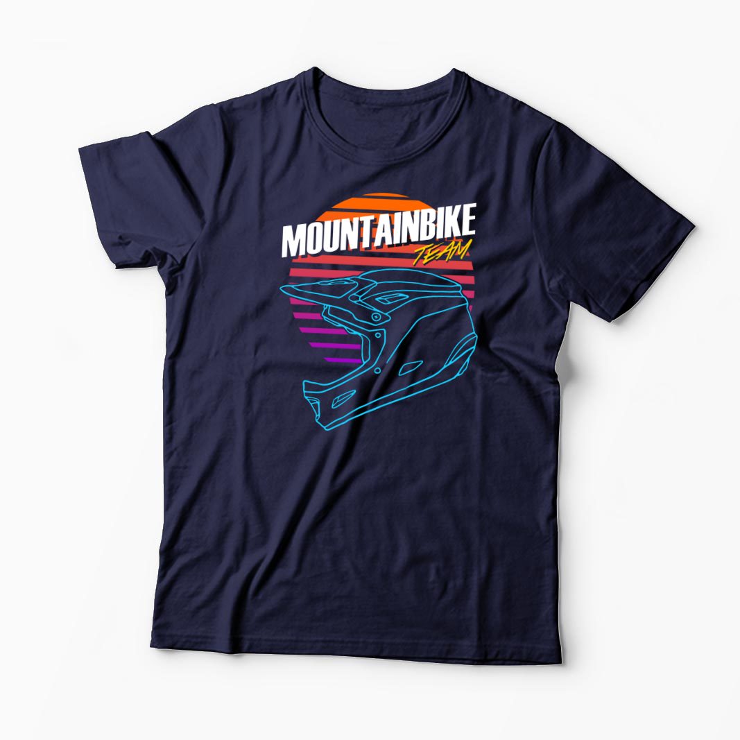 Tricou Mountain Bike Downhill - Bărbați-Bleumarin