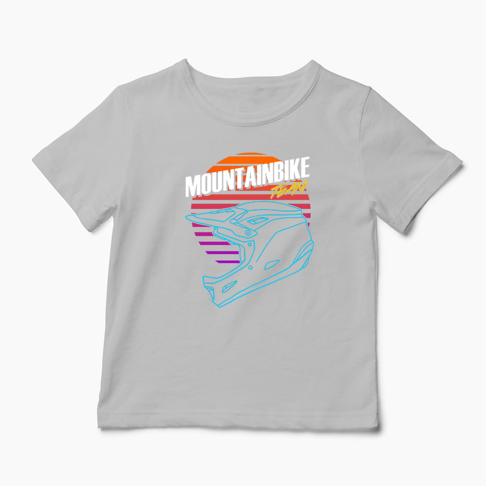 Tricou Mountain Bike Downhill - Copii-Gri