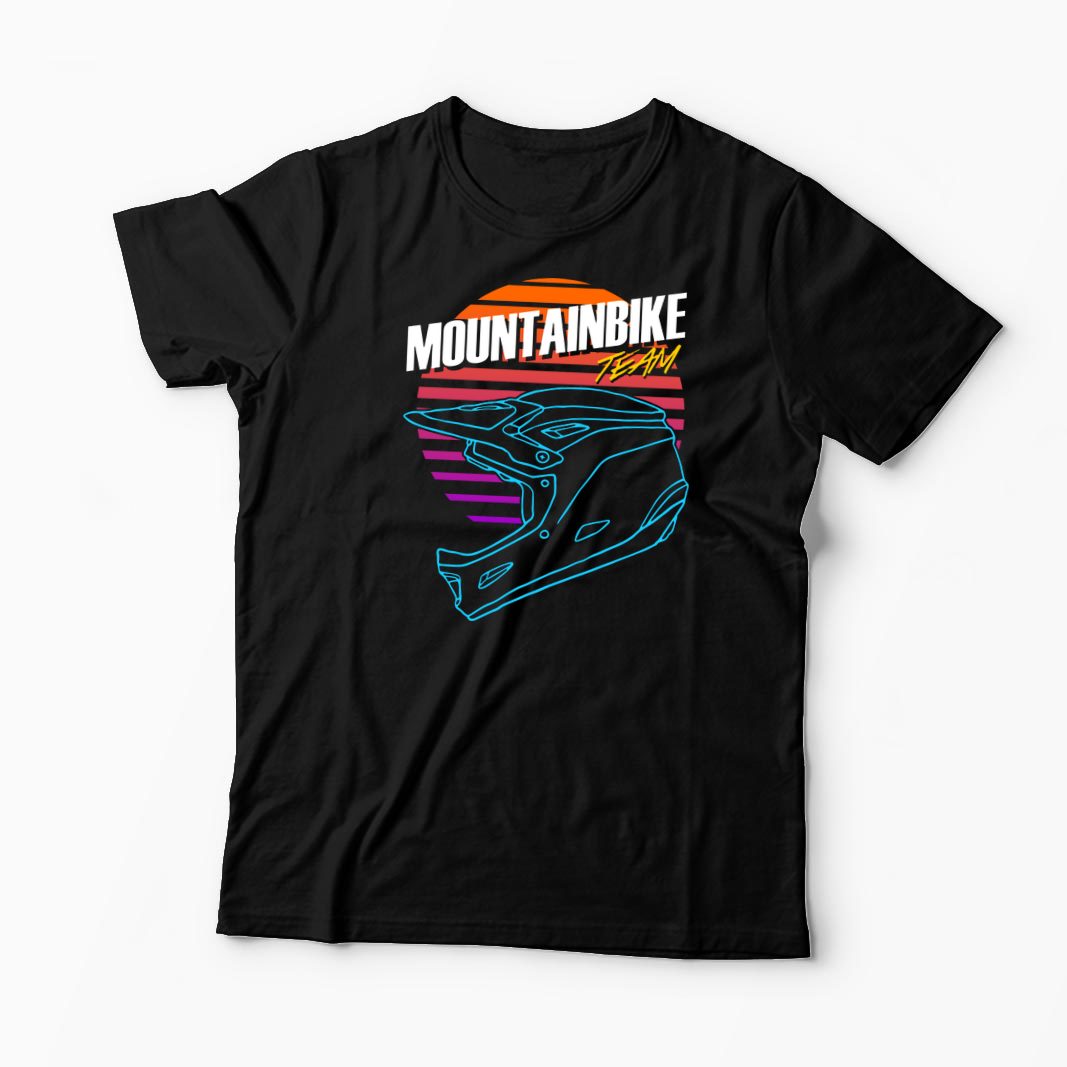 Tricou Mountain Bike Downhill - Bărbați-Negru
