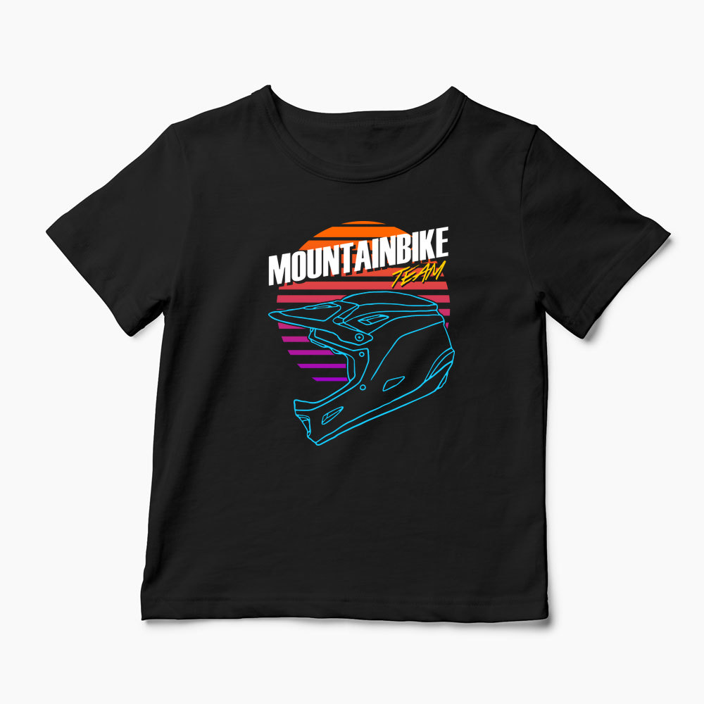 Tricou Mountain Bike Downhill - Copii-Negru