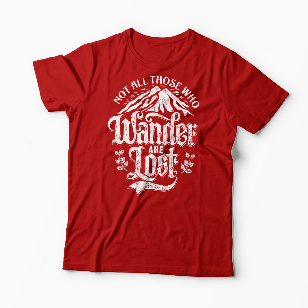 Tricou Not All Those Who Wander Are Lost - Bărbați-Roșu