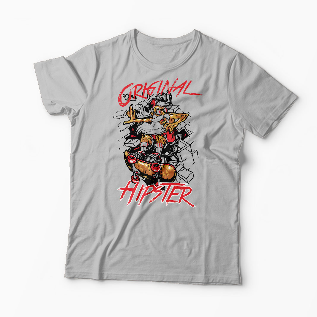 Tricou Original Hipster - Bărbați-Gri