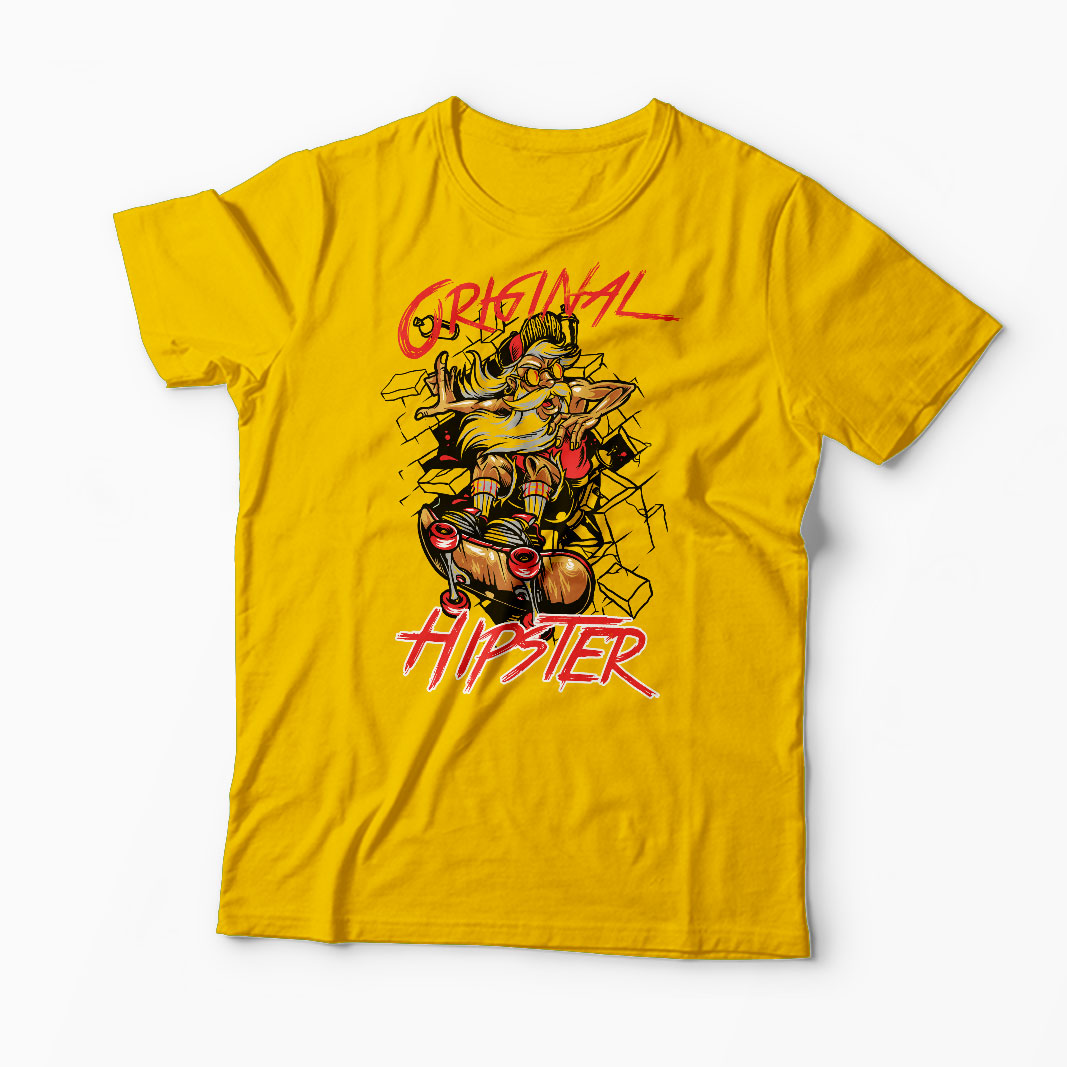 Tricou Original Hipster - Bărbați-Galben