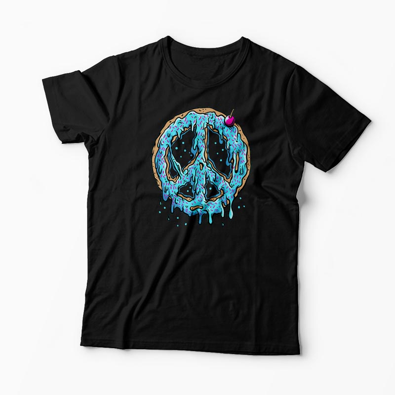 Tricou Peace Cake - Tort de Pace - Bărbați-Negru
