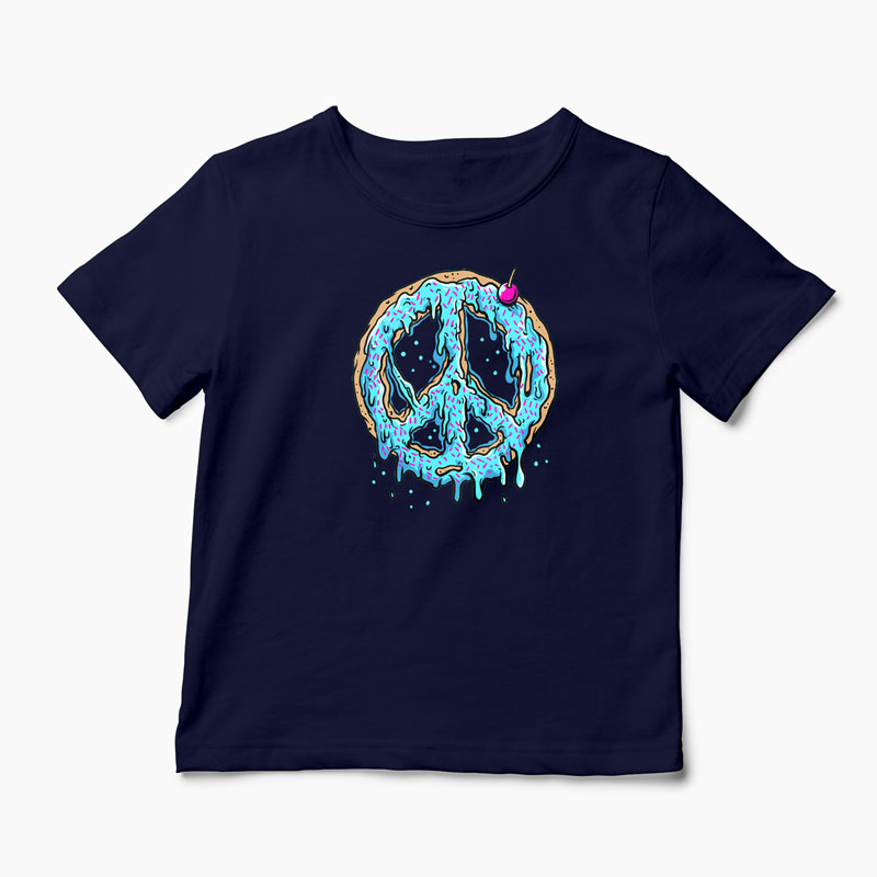 Tricou Peace Cake - Tort de Pace - Copii-Bleumarin