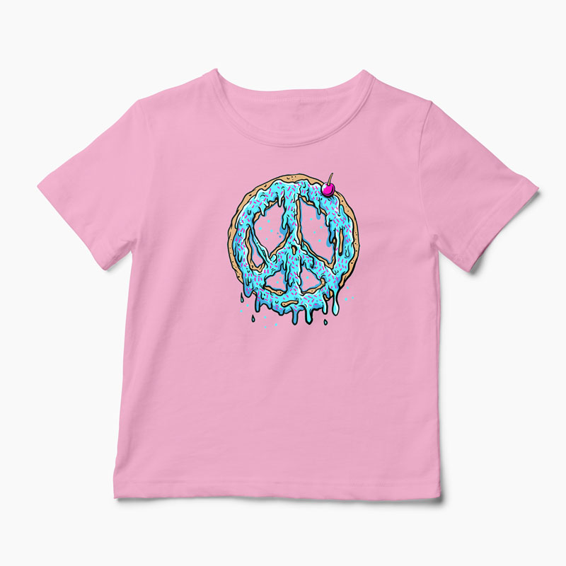 Tricou Peace Cake - Tort de Pace - Copii-Roz