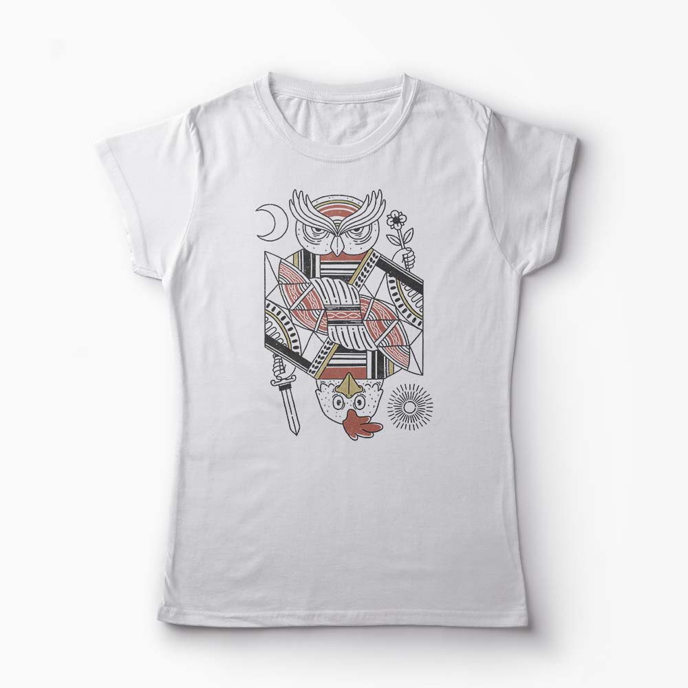 Tricou Personalizat AM - PM - Femei-Alb
