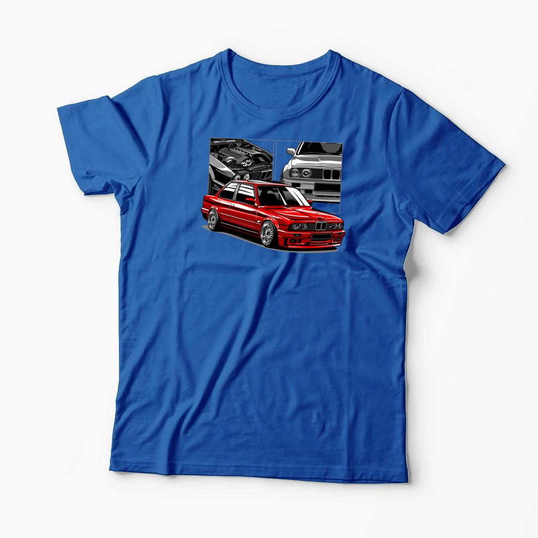 Tricou Personalizat BMW E30 M3 - Bărbați-Albastru Regal