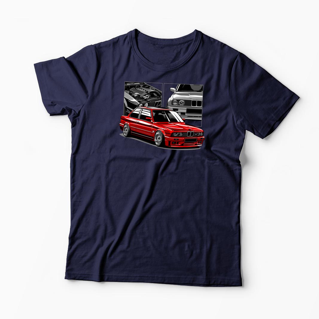 Tricou Personalizat BMW E30 M3 - Bărbați-Bleumarin