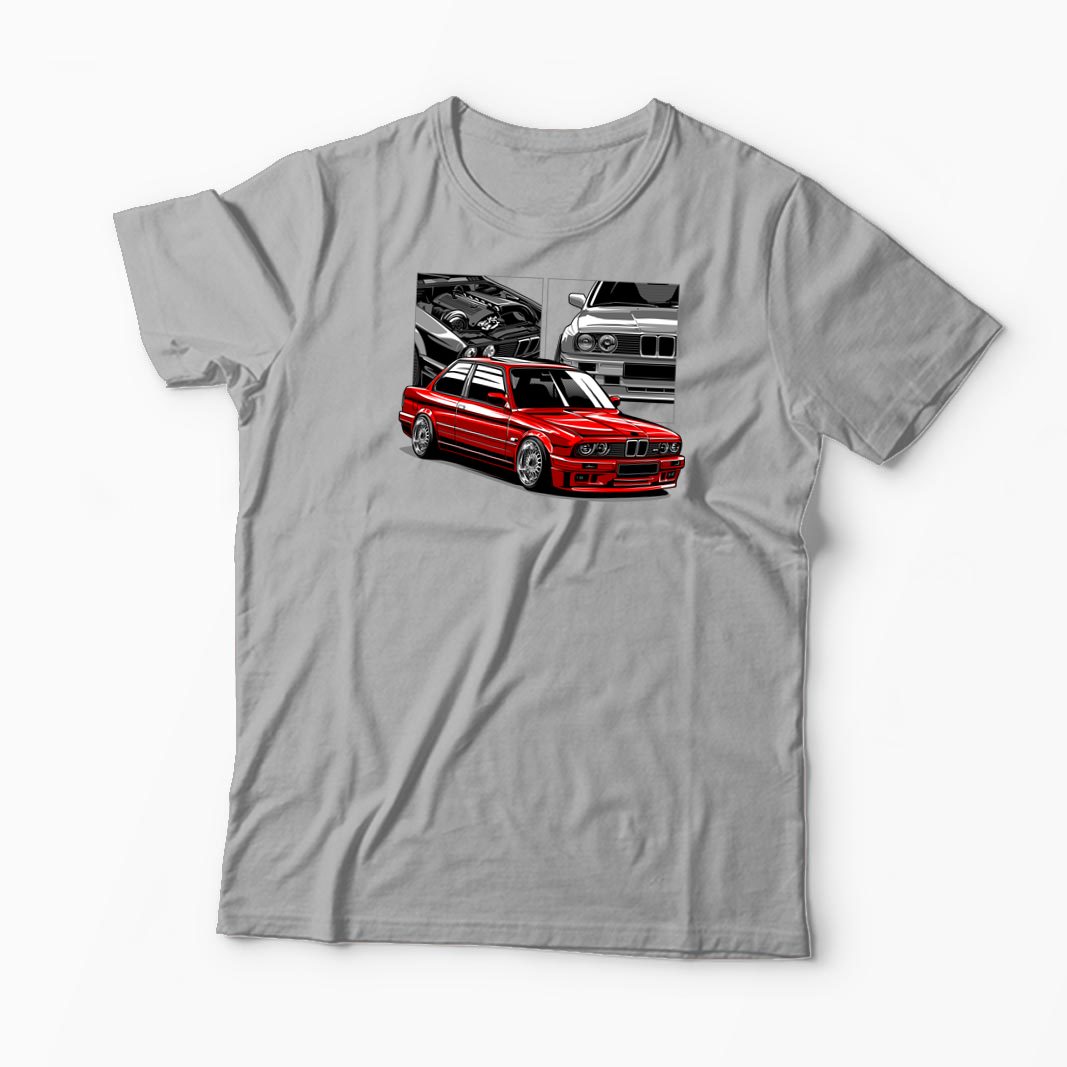 Tricou Personalizat BMW E30 M3 - Bărbați-Gri