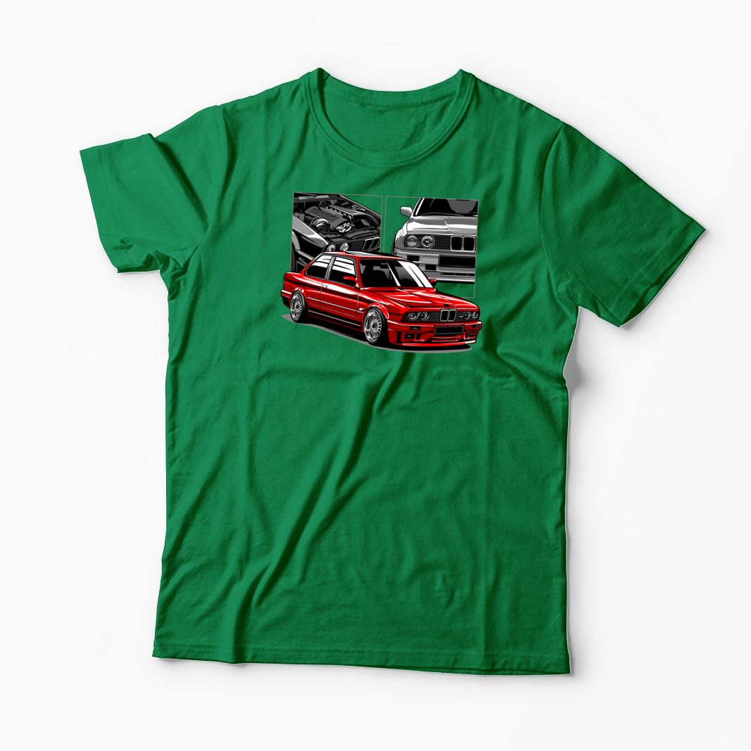 Tricou Personalizat BMW E30 M3 - Bărbați-Verde