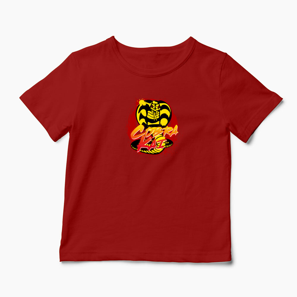 Tricou Personalizat Cobra Kai - Copii-Roșu