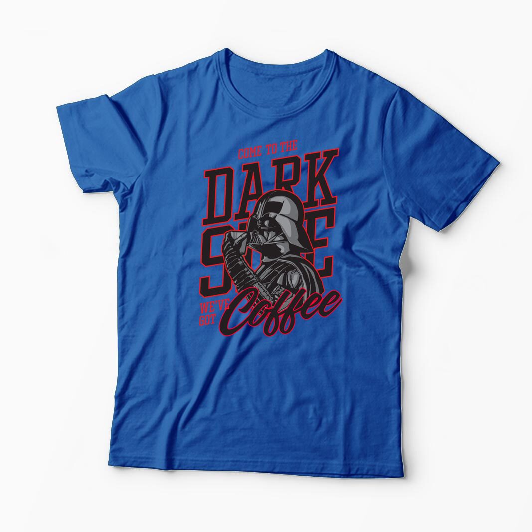 Tricou Personalizat Come To The Dark Side We've Got Coffee - Bărbați-Albastru Regal