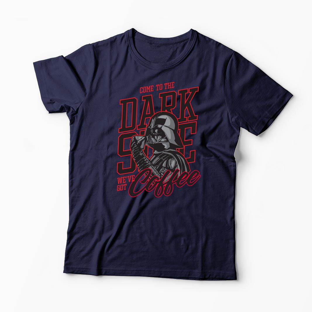Tricou Personalizat Come To The Dark Side We've Got Coffee - Bărbați-Bleumarin