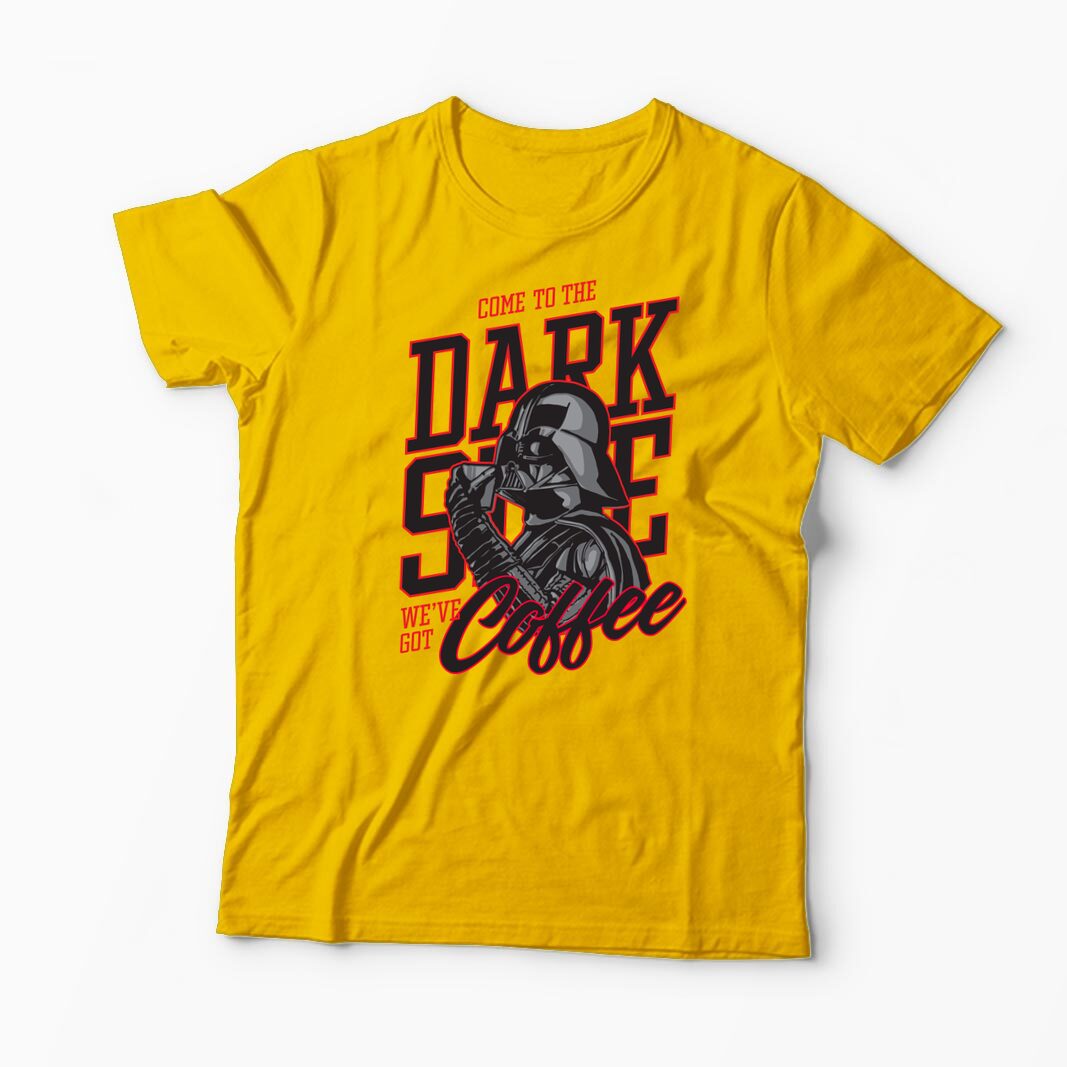 Tricou Personalizat Come To The Dark Side We've Got Coffee - Bărbați-Galben