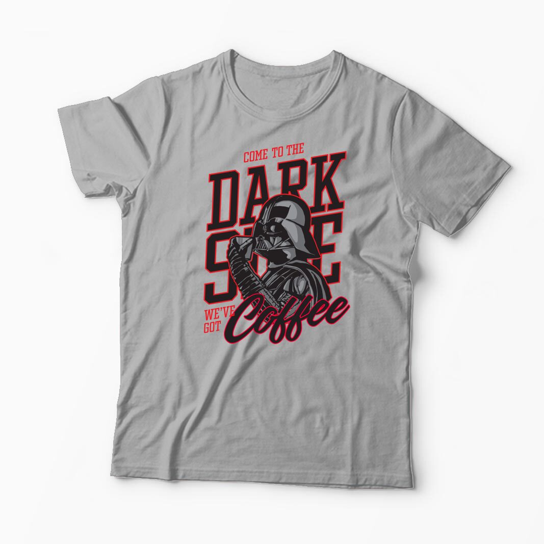 Tricou Personalizat Come To The Dark Side We've Got Coffee - Bărbați-Gri