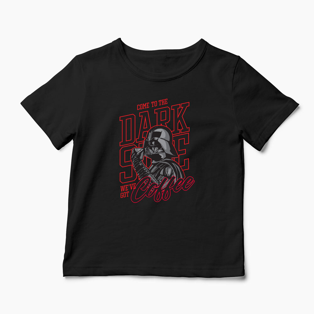Tricou Personalizat Come To The Dark Side We've Got Coffee - Copii-Negru