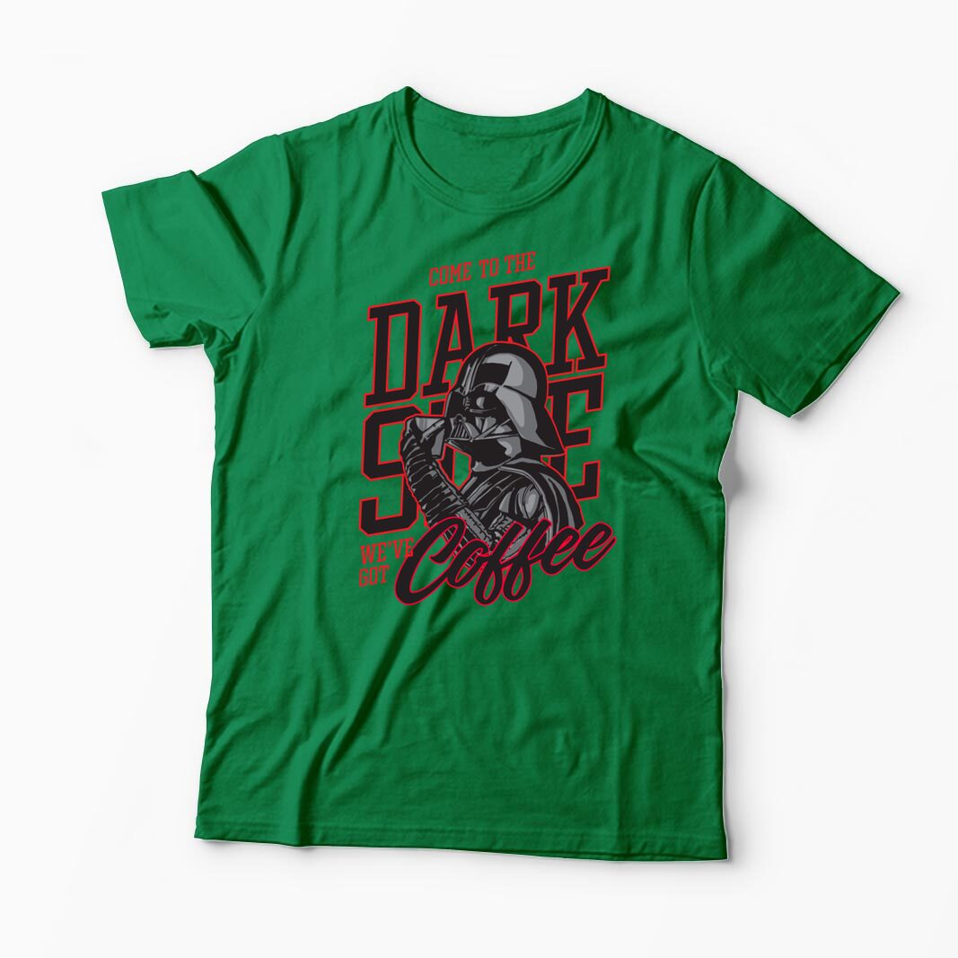 Tricou Personalizat Come To The Dark Side We've Got Coffee - Bărbați-Verde