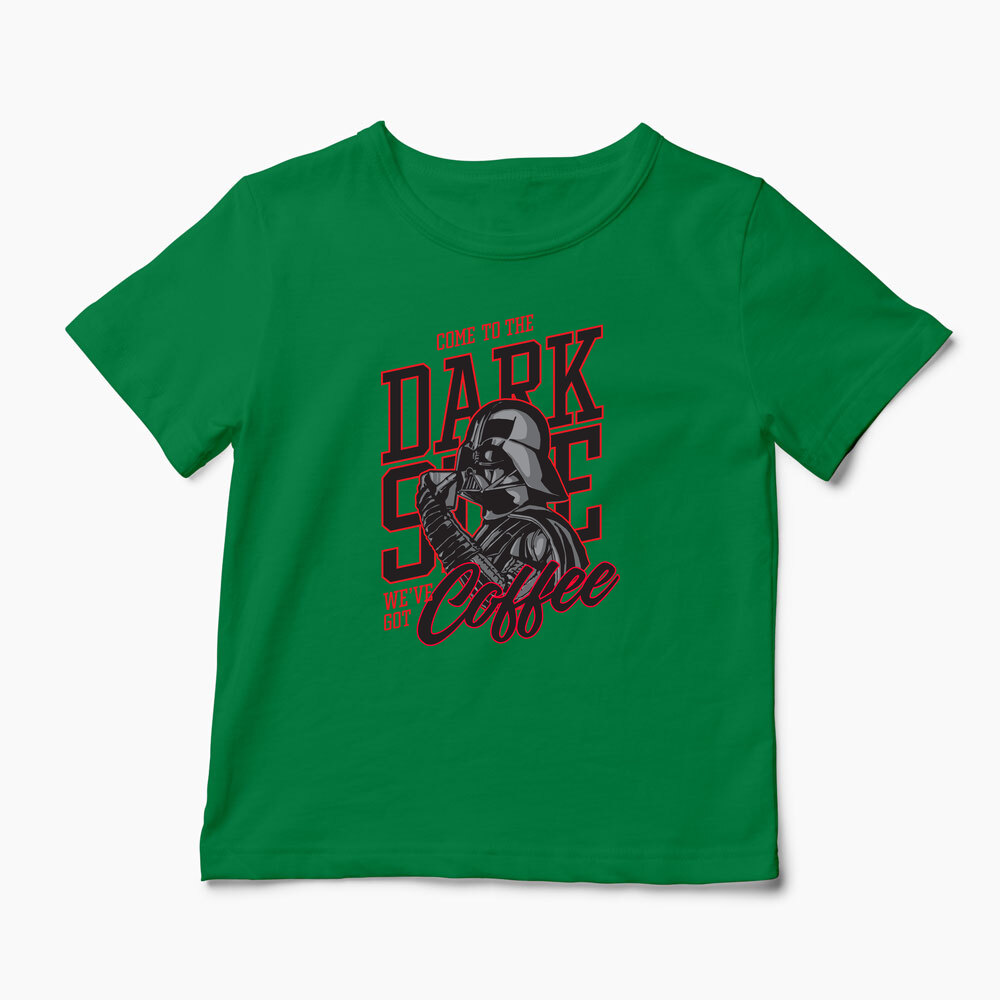 Tricou Personalizat Come To The Dark Side We've Got Coffee - Copii-Verde