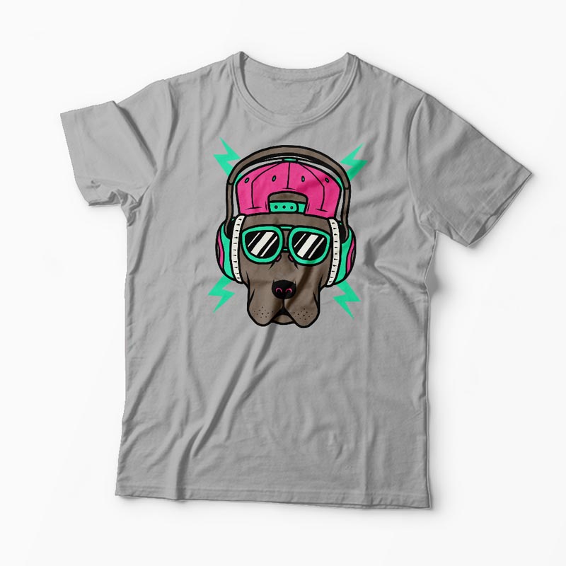 Tricou Personalizat Cool Dog - Bărbați-Gri