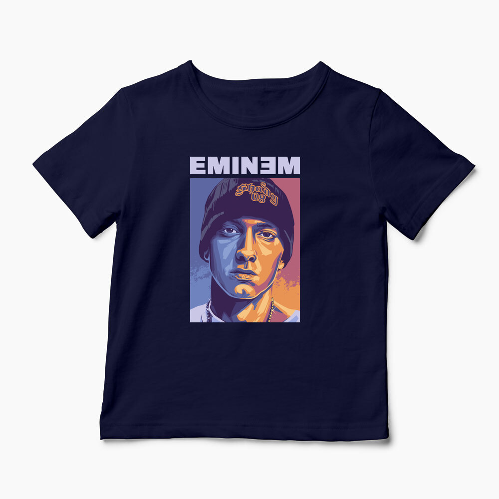 Tricou Personalizat Eminem Real Slim Shady - Copii-Bleumarin
