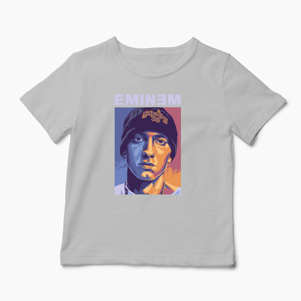 Tricou Personalizat Eminem Real Slim Shady - Copii-Gri