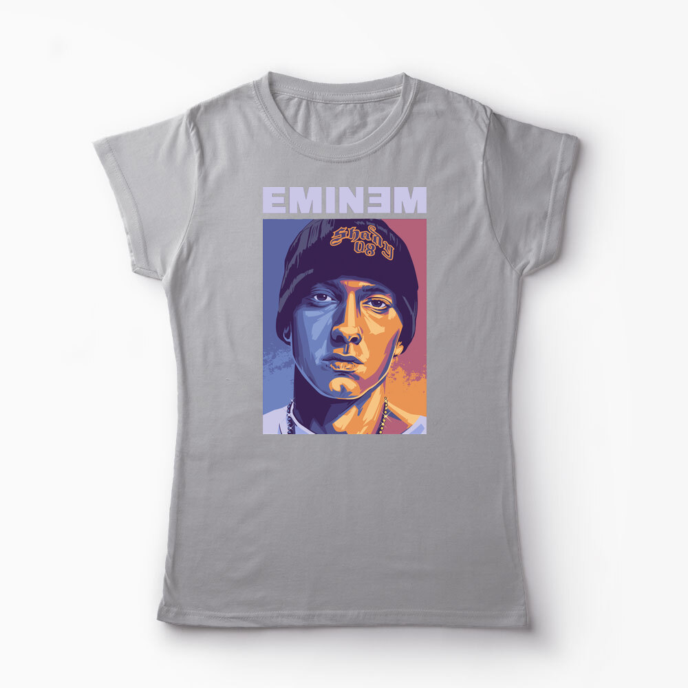 Tricou Personalizat Eminem Real Slim Shady - Femei-Gri