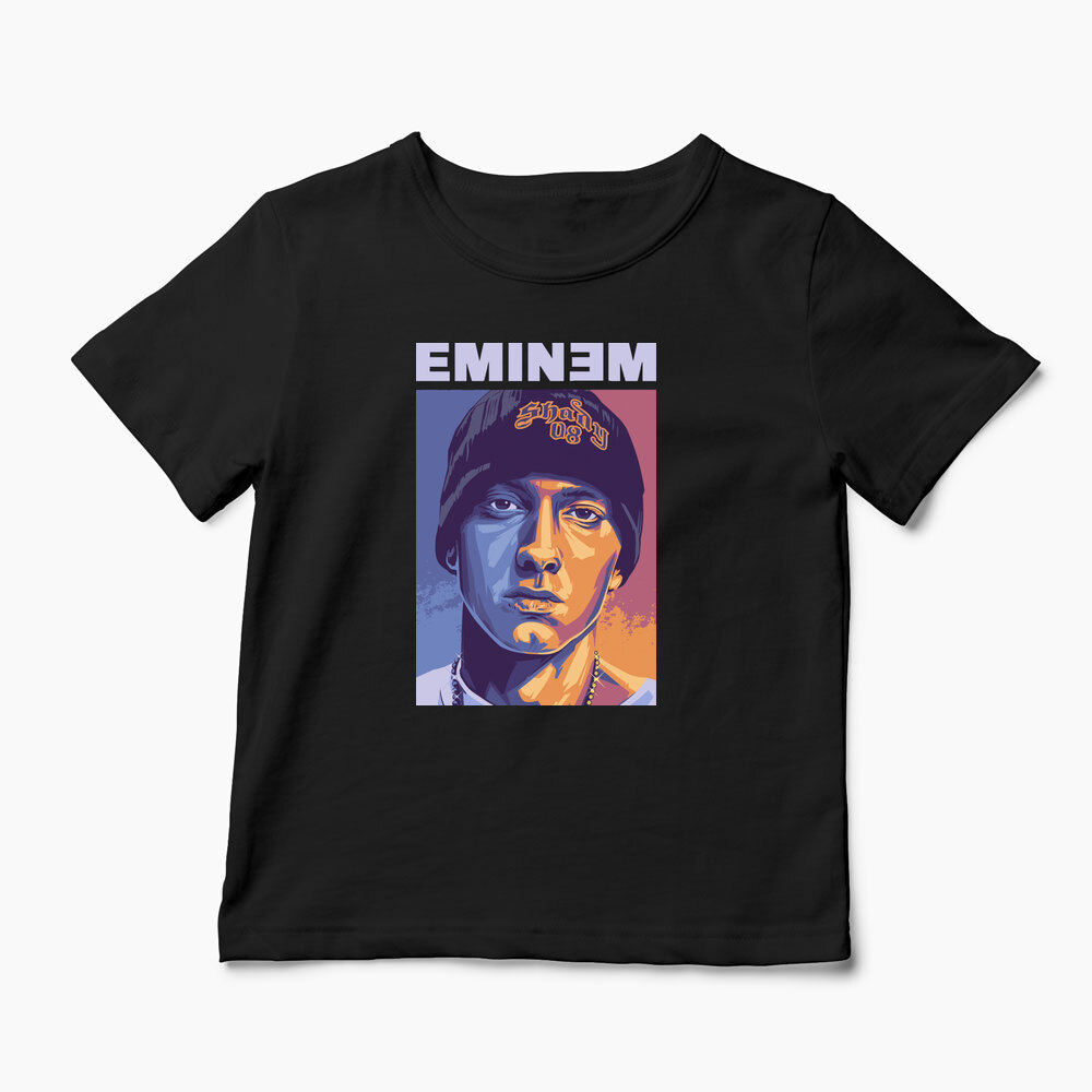 Tricou Personalizat Eminem Real Slim Shady - Copii-Negru