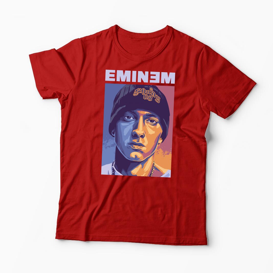 Tricou Personalizat Eminem Real Slim Shady - Bărbați-Roșu