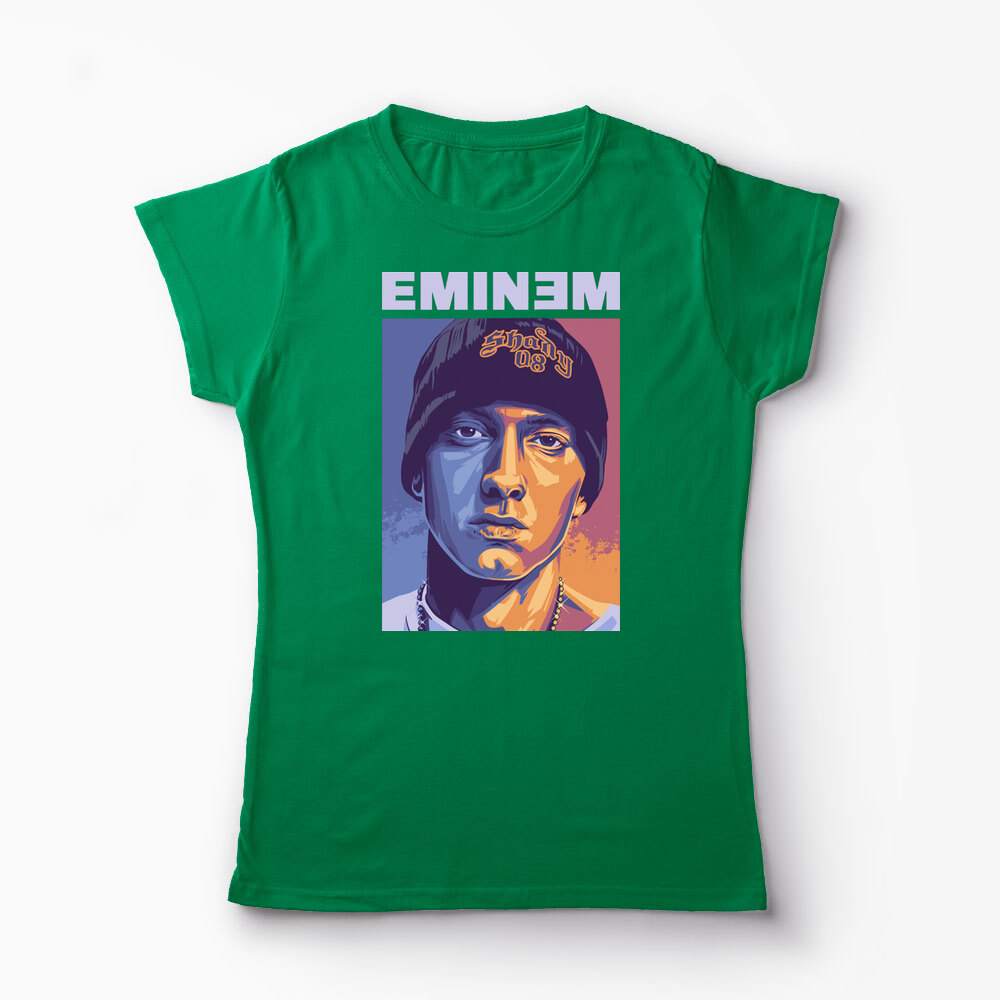 Tricou Personalizat Eminem Real Slim Shady - Femei-Verde