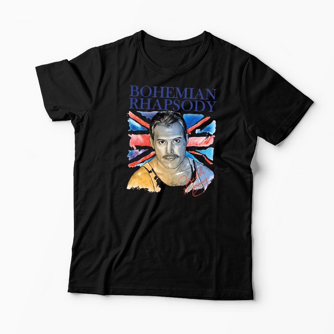 Tricou Personalizat Freddie Mercury Bohemian Rhapsody - Bărbați-Negru