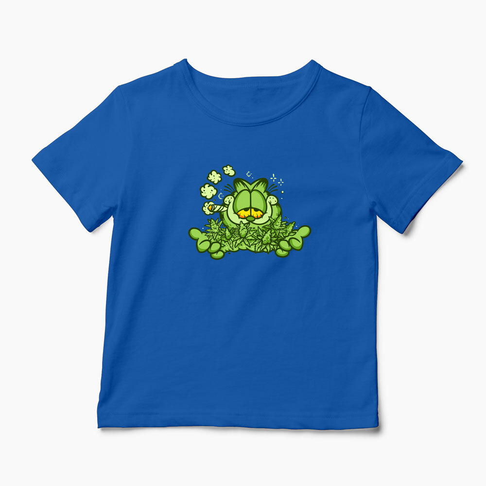 Tricou Personalizat Garfield Enjoy 420 - Copii-Albastru Regal