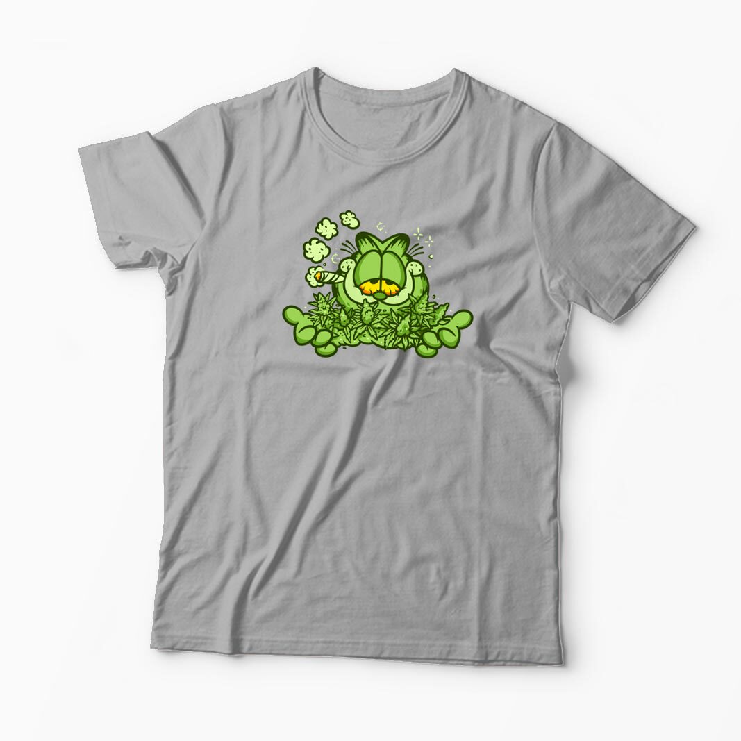 Tricou Personalizat Garfield Enjoy 420 - Bărbați-Gri
