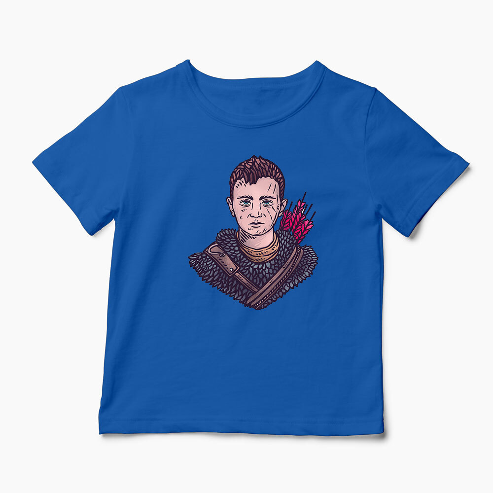Tricou Personalizat God Of War Atreus - Copii-Albastru Regal