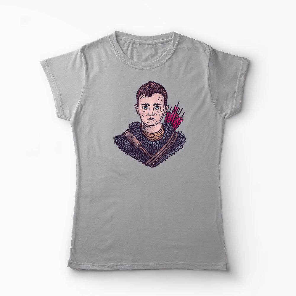 Tricou Personalizat God Of War Atreus - Femei-Gri
