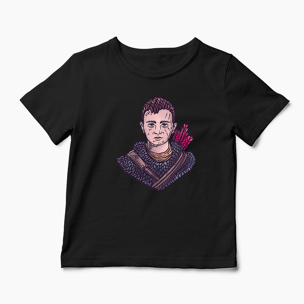 Tricou Personalizat God Of War Atreus - Copii-Negru