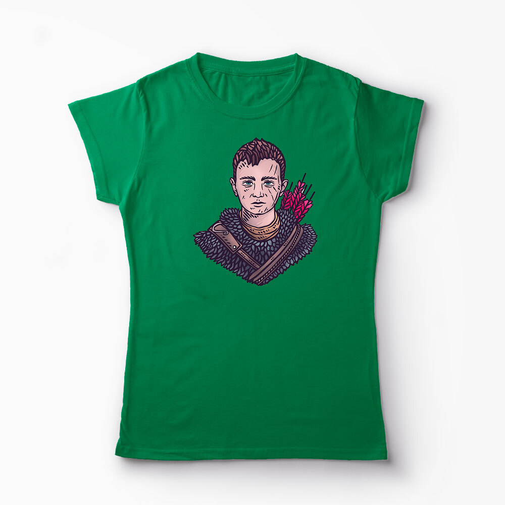 Tricou Personalizat God Of War Atreus - Femei-Verde